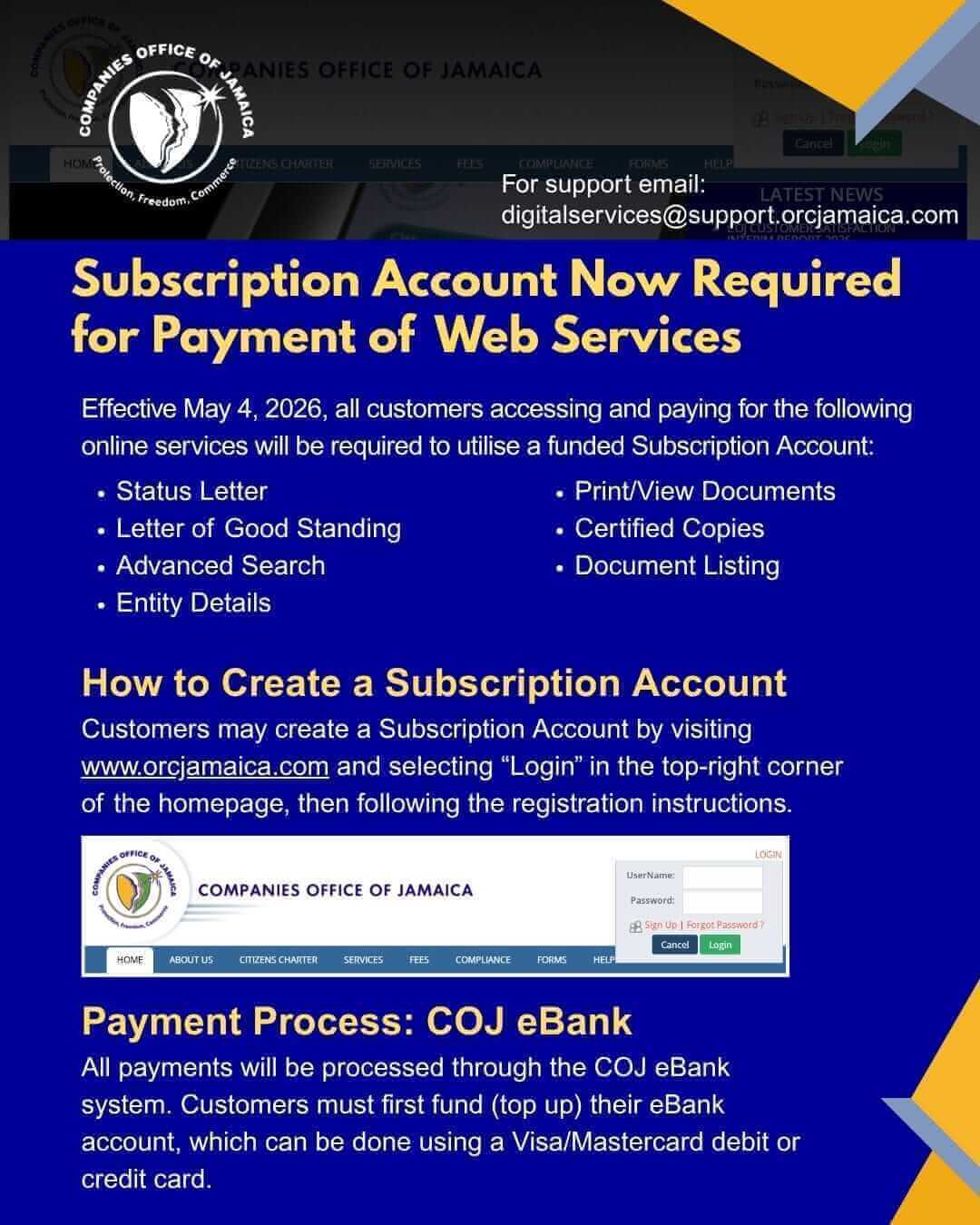 Website Services Notice